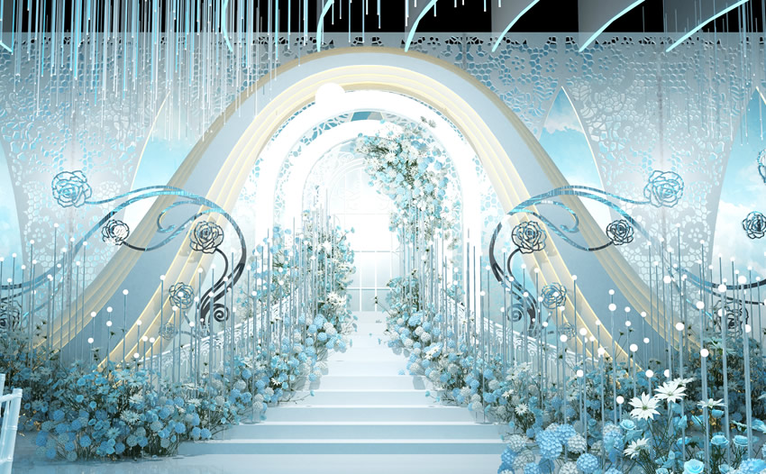 彬县釡香烙馍村水晶厅效果展示